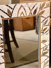Mosaic mother of pearl mirror