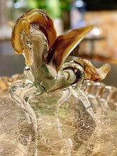 Blown glass winged horse
