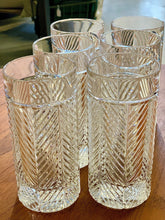 Ralph Lauren "Herringbone" high ball glasses, set of 6