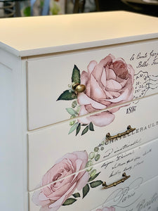 Hand painted & restyled bedroom dresser