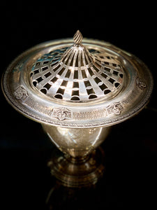 G.S. & Co. Sterling silver centrepiece flower frog