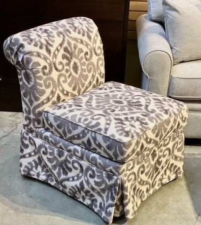 groovy upholstered accent chair