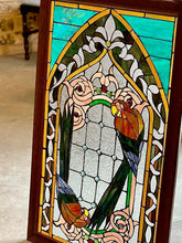 Vintage stained glass window/panel